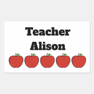 Cinco Pegatinas de profesores de Apple personaliza