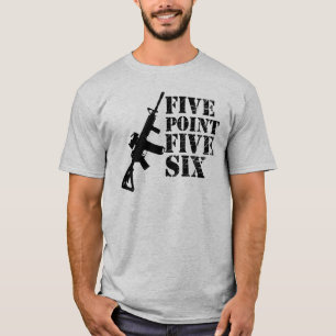 Cinco puntos cinco seis camisetas de los armas