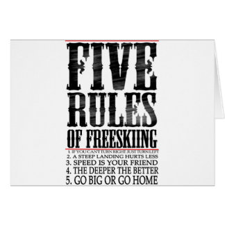 cinco reglas de freeskiing