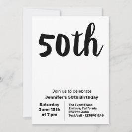 CINCUENTA 50 CUMPLEAÑOS INVITACIÓN DE PARTIDO SIMP
