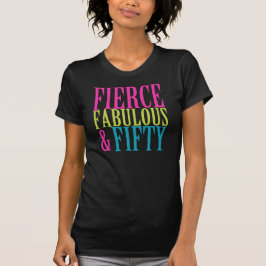 CINCUENTA del CUMPLEAÑOS camisetas FEROCES