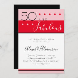 Cincuenta fabulosas invitaciones de cumpleaños mod