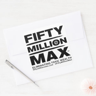 Cincuenta millones de Pegatinas Max™ con logotipo 