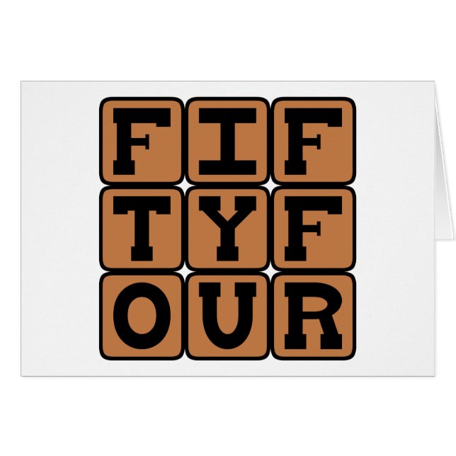 Cincuenta Y Cuatro, Número 54 (Anverso (Horizontal))