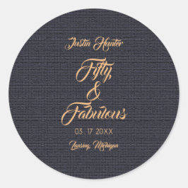 Cincuenta y fabulosos Pegatinas de la Ronda Clásic