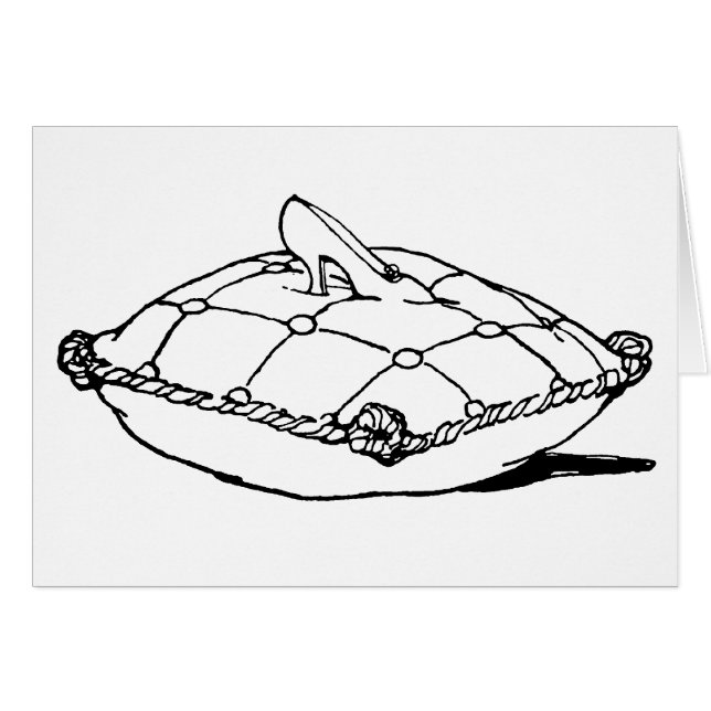 Cinderella Slipper Vintage Fairytale Art (Anverso (Horizontal))