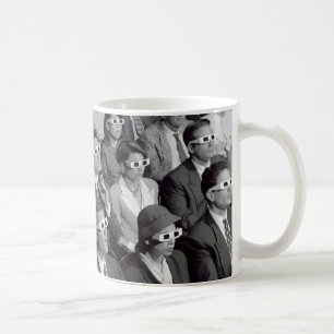 Cine 3D Gente Teatro Fotográfico Taza de tazas par