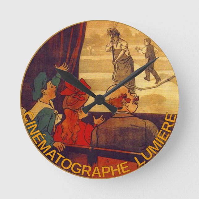 Cinématografía Lumière reloj de pared (Anverso)