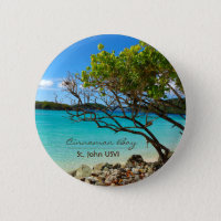 Cinnamon Bay St. John USVI botón de pinza tropical