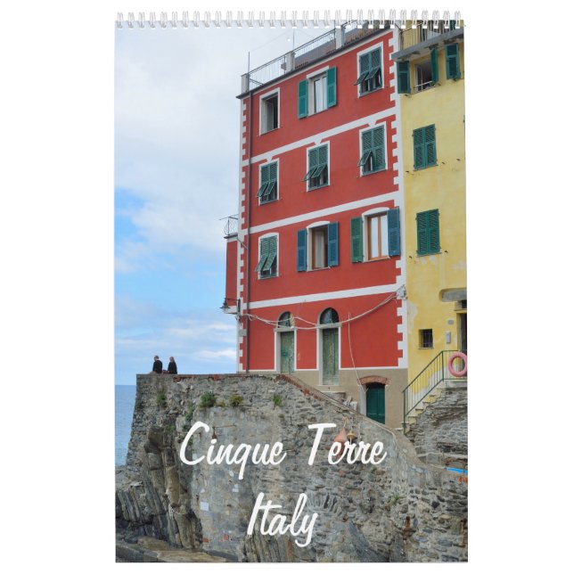 Cinque Terre, Calendario fotográfico italiano de 1 (Tapa)