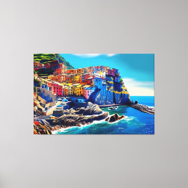 Cinque Terre Italia, Italia, decoración italiana (Anverso)