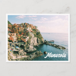 Cinque Terre Italia Manarola Tarjeta Postal