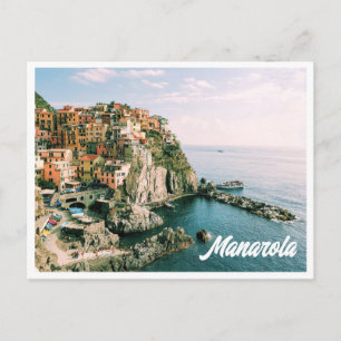 Cinque Terre Italia Manarola Tarjeta Postal