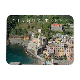 Cinque Terre Vernazza ofrece vistas al imán de la 
