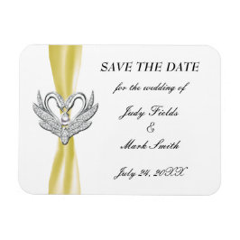 Cinta amarilla Cisne Plata Cisnes Ahorra El Imán D