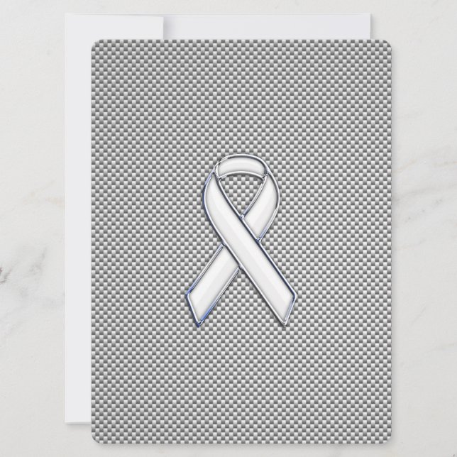 Cinta Blanca Chrome Awareness Impresión de fibra d (Anverso)