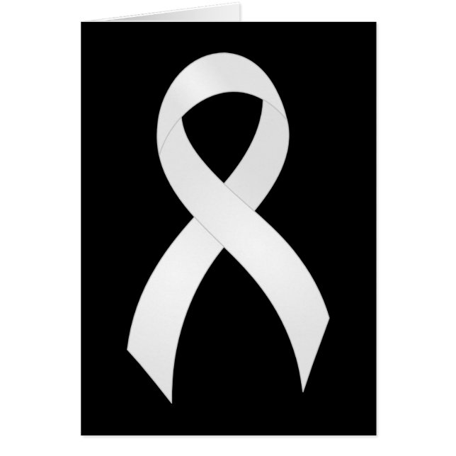 Cinta blanca de cáncer de pulmón (Frente)