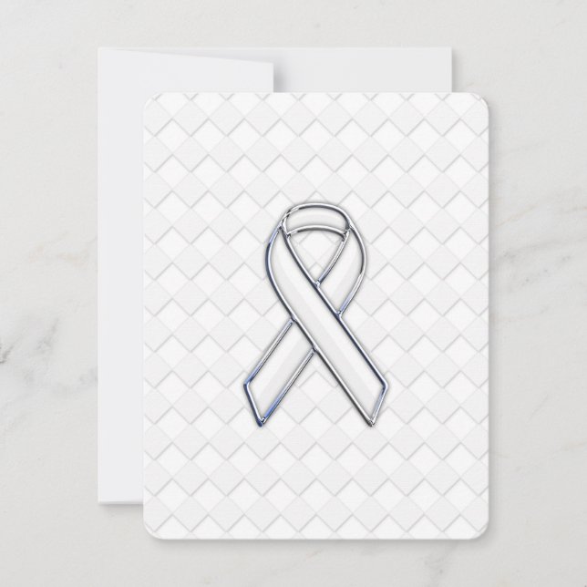 Cinta Blanca de Conciencia Chrome en Estampado de  (Anverso)