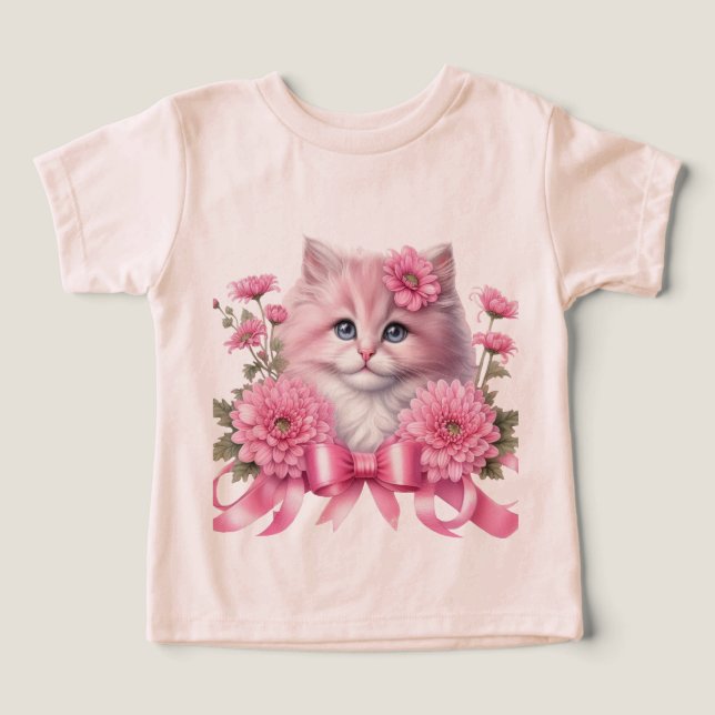 Cinta blanca rosada de gato (Diseño delantero )