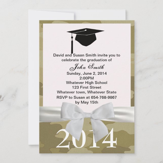 Cinta Blanca Y Invitación A La Graduación De Camuf (Anverso)