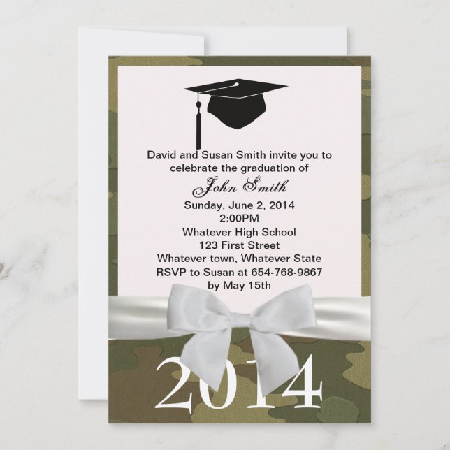 Cinta Blanca Y Invitación A La Graduación De Camuf (Anverso)