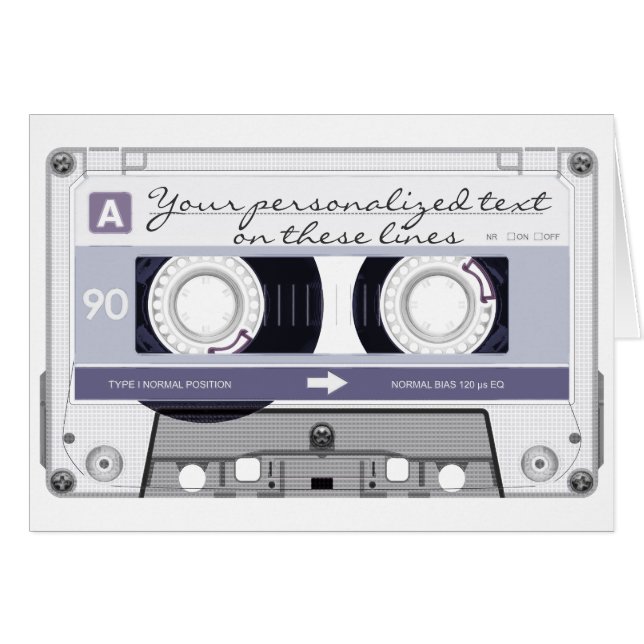 Cinta cassette - gris - (Anverso (Horizontal))