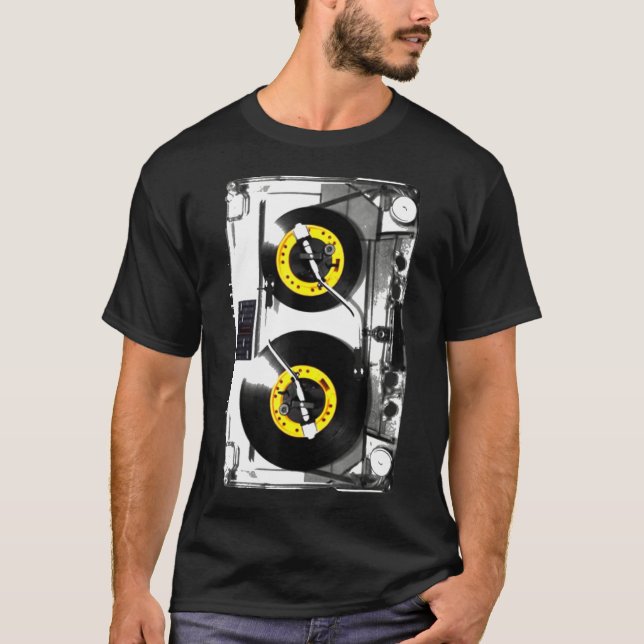 Cinta Cinta Cinta Vinilo Registro Dj Camiseta Cami (Anverso)