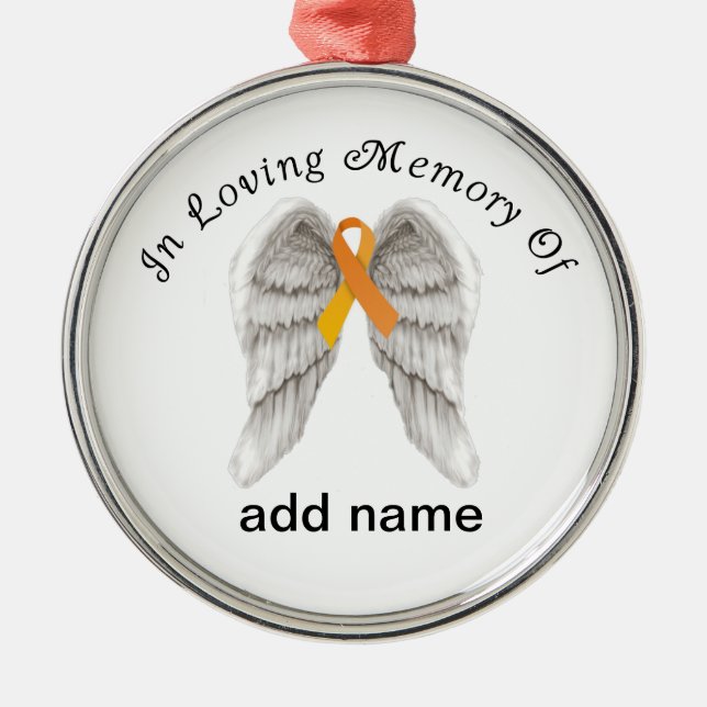 Cinta conmemorativa del naranja del ornamento del (Frente)