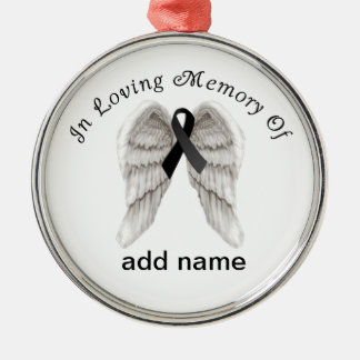 Cinta conmemorativa del negro del ornamento del
