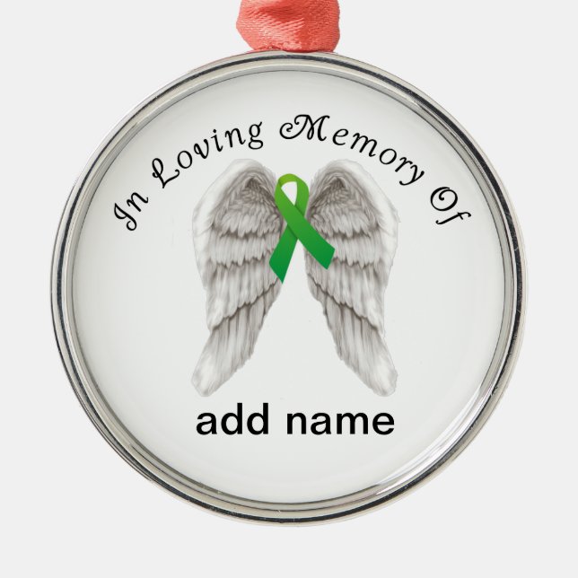 Cinta conmemorativa del verde del ornamento del (Frente)