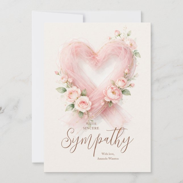 Cinta Corazón de Rosa Suave Simpatía AML26 (Anverso)