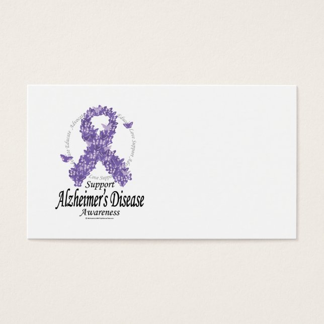 Cinta de Alzheimers de mariposas (Frente)