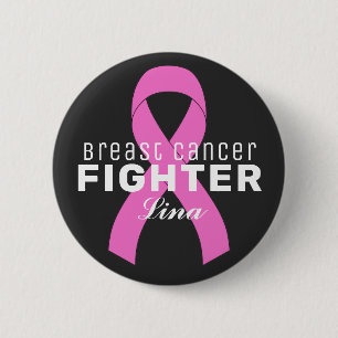 Cinta de cáncer de mama Botón negro