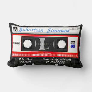 Cinta de Casete Personalizada Almohada de Cumpleañ
