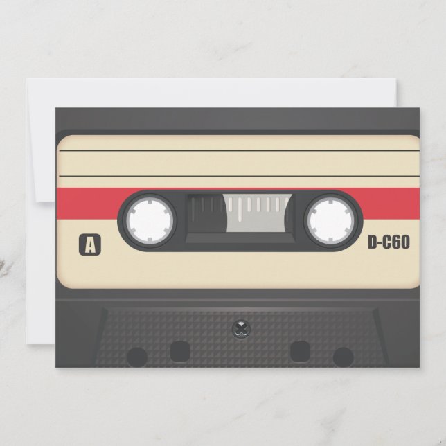 Cinta de casette - Rojo de atardecer (Anverso)