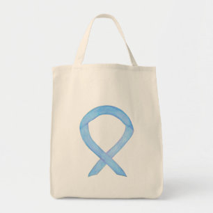 Cinta de Conciencia Azul Claro Bolsa de Mano Perso