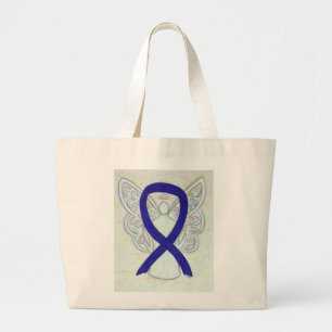 Cinta de Conciencia Azul Oscuro Bolsa de Mano Pers