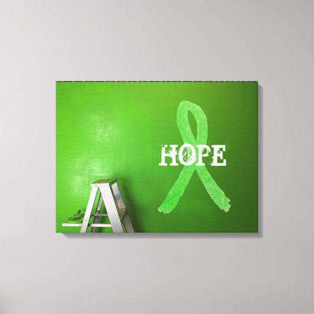 Cinta de Conciencia del Mal de Lyme HOPE Arte de L (Anverso)