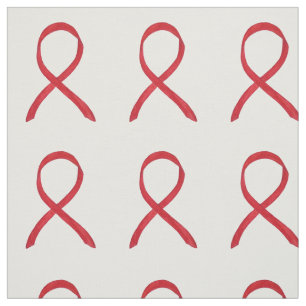 Cinta de Conciencia Roja  Arte en Tela Material Pe