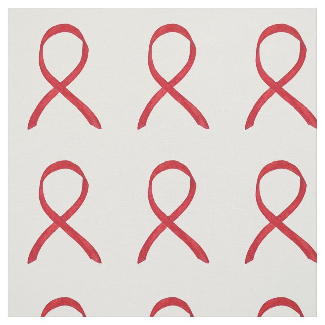 Cinta de Conciencia Roja  Arte en Tela Material Pe (Retal)