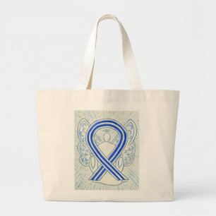 Cinta de concientización azul y blanca ALS Bolsa d