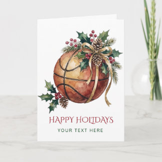Cinta de corona de baloncesto Navidad