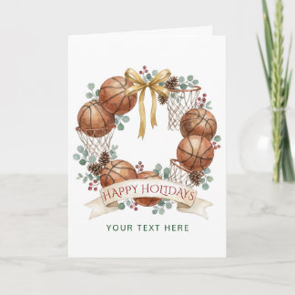 Cinta de corona de baloncesto Navidad