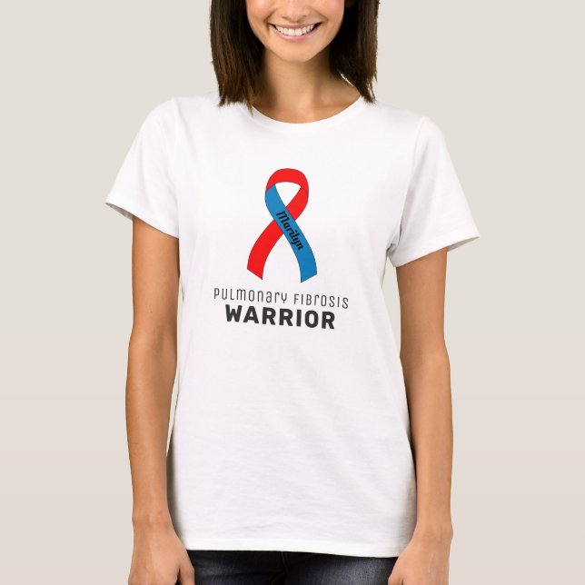 Cinta de Fibrosis Pulmonar Camiseta Blanca (Anverso)
