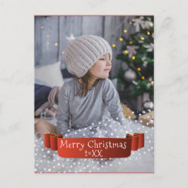 Cinta de Foto de Navidad con Superposición Moderna