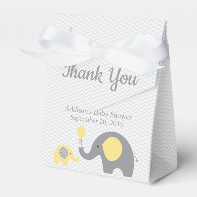 Cinta de la caja de Baby Shower del elefante amari (Front Side)