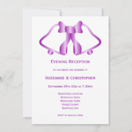 Cinta de la invitación a la recepción de la boda p