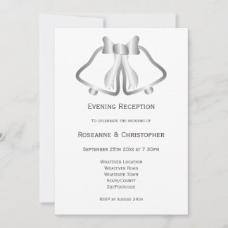 Cinta de la invitación de la recepción de la boda