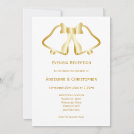 Cinta de la invitación de la recepción de la boda 