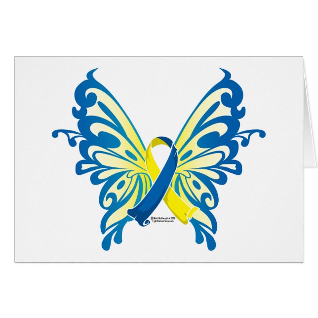 Cinta de la mariposa de Síndrome de Down (Anverso (Horizontal))